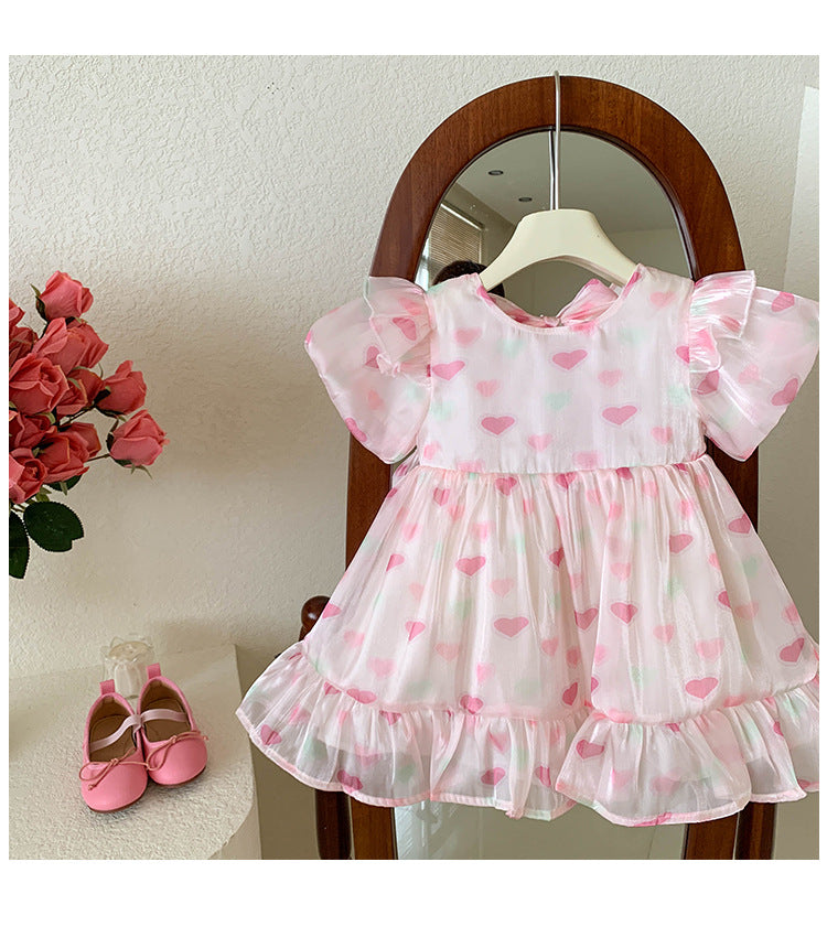 Vestido Infantil Corazones
