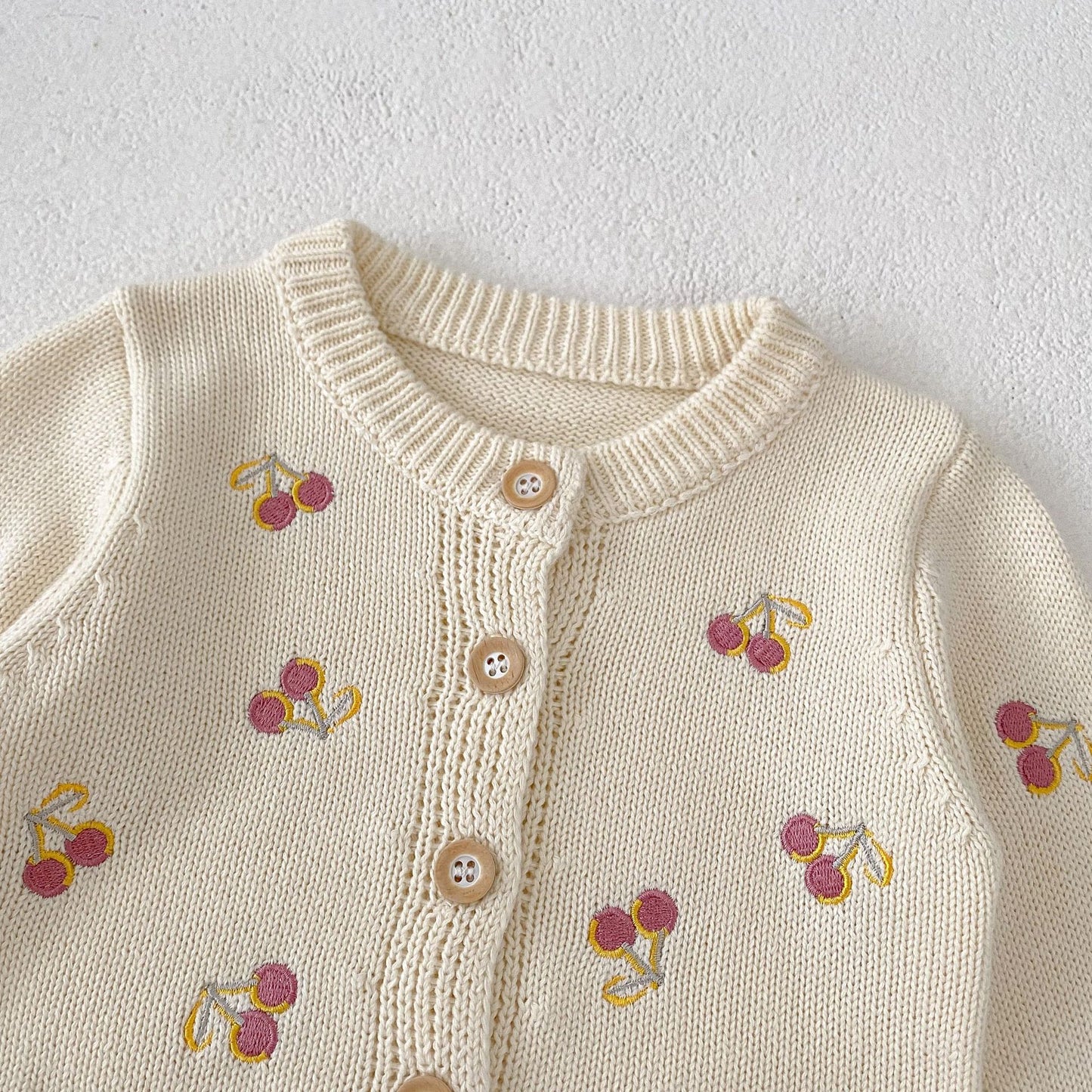 Cárdigan de Punto Cerezas Infantil
