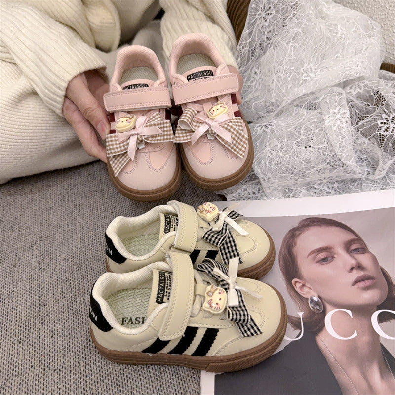 Zapatos de Niños con Lazo de Osito de Peluche