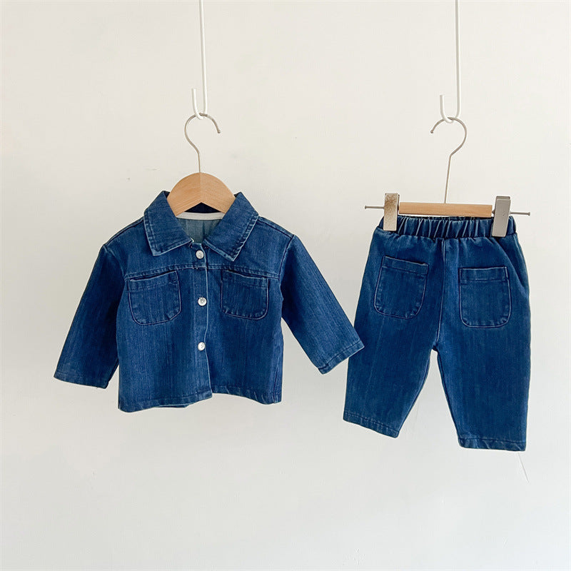 Conjunto Infantil Bolsillos Jeans