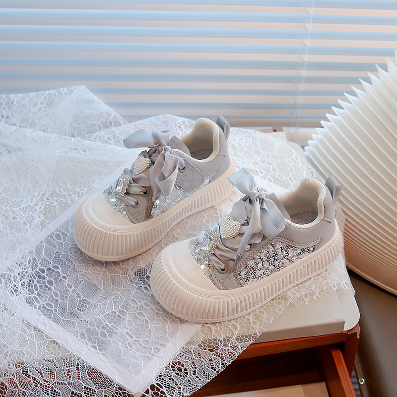 Zapatillas Infantiles con Cordón Brillante