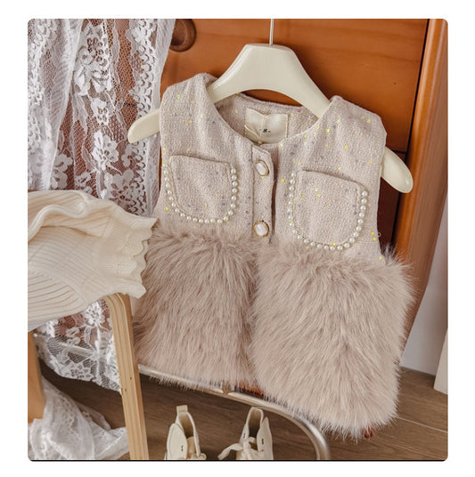 Conjunto de Pelo y Perlas para Niñas