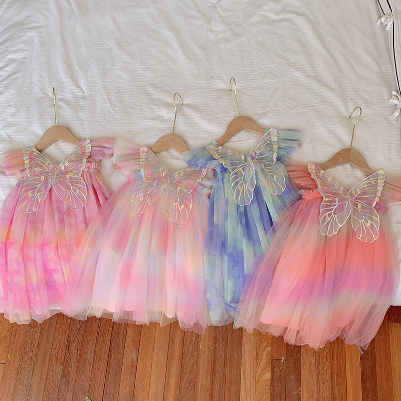 Vestido Infantil Tul Colores Asinha