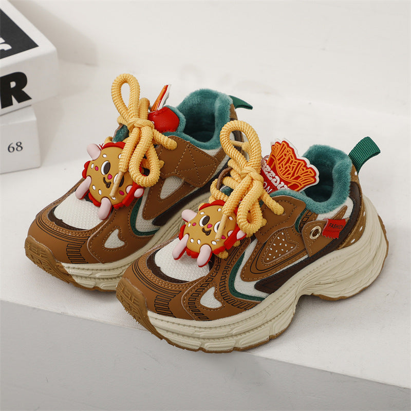 Zapatillas Hamburguesas De Moda Infantil