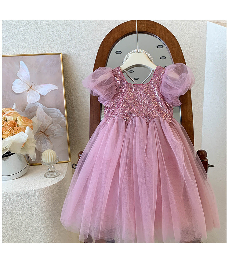 Vestido Infantil Princesa Brillante