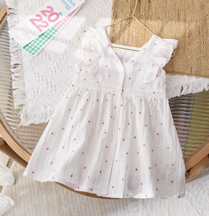 Vestido Infantil de Verano Florecitas
