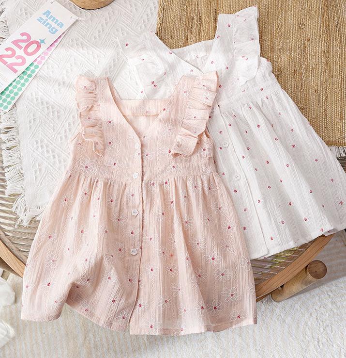 Vestido Infantil de Verano Florecitas