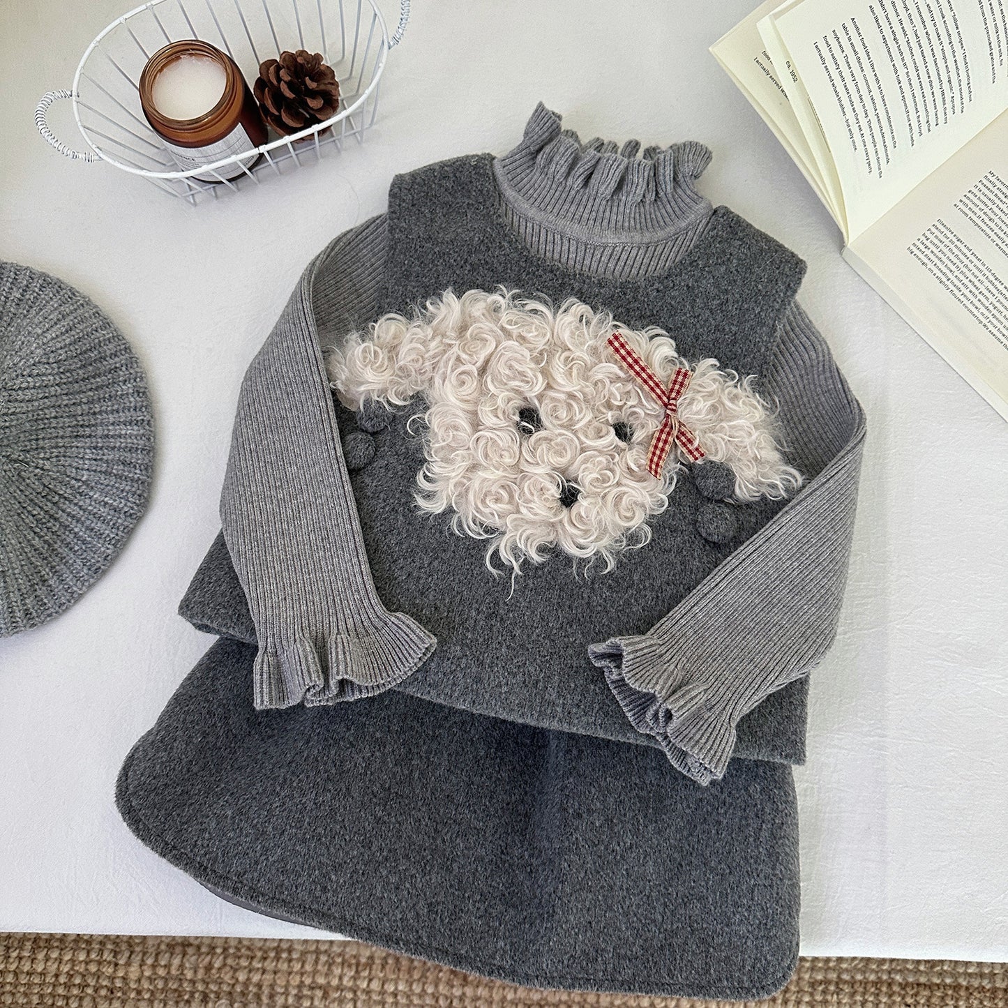 Conjunto de 3 Piezas para Niña Ovejita