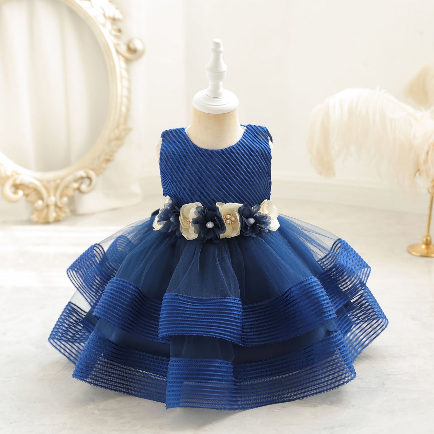 Vestido de Fiesta Infantil Florecitas