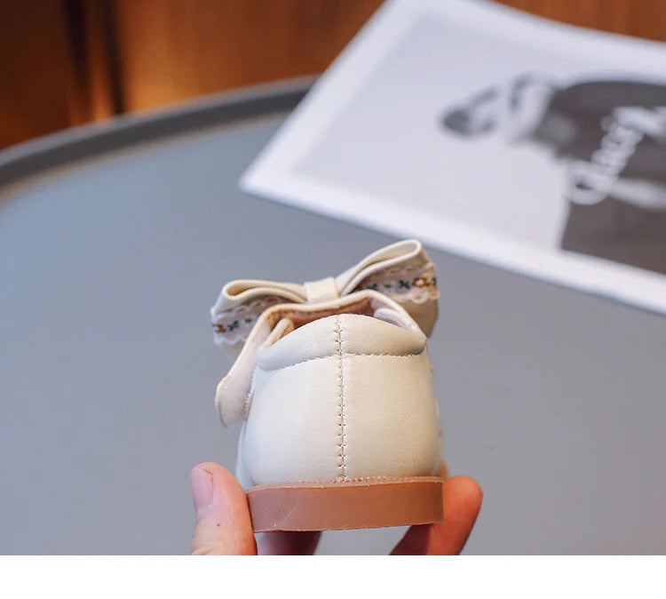 Zapatos Infantiles Flores y Lazo para Mujer