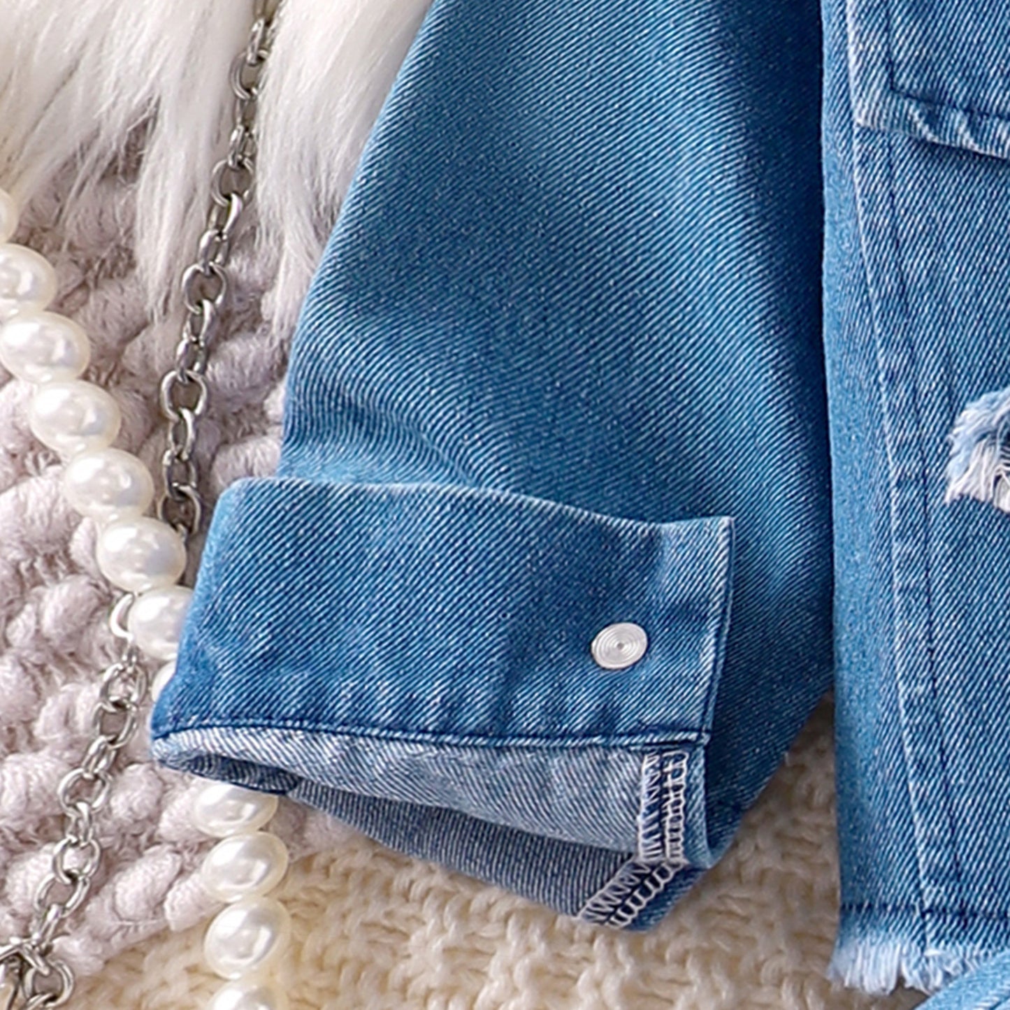 Conjunto Infantil Feminino Jeans Estrela