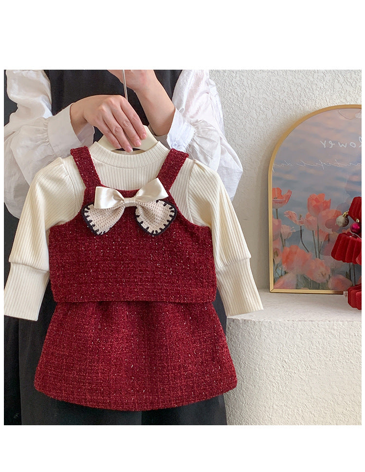 Conjunto Infantil Mujer 3 Piezas Lazo