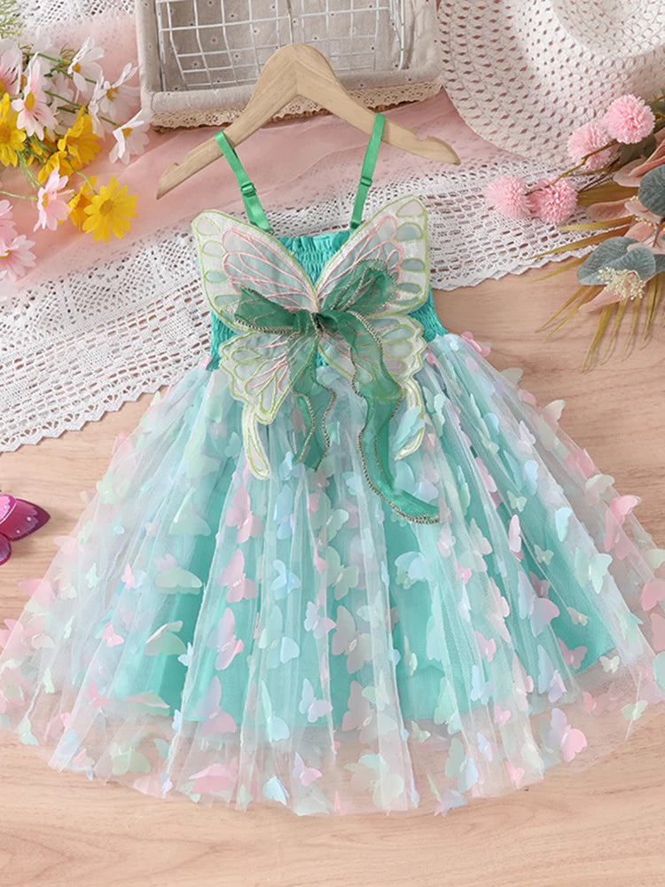 Vestido Infantil Mariposas y Alas