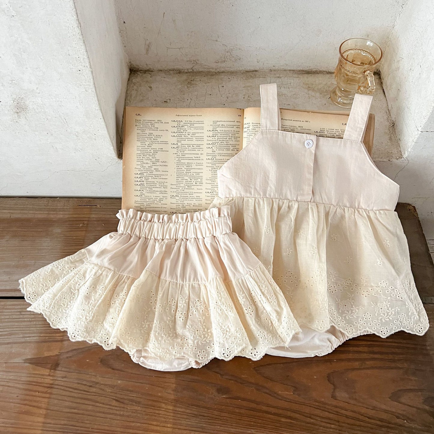 Conjunto Infantil Verano Beige