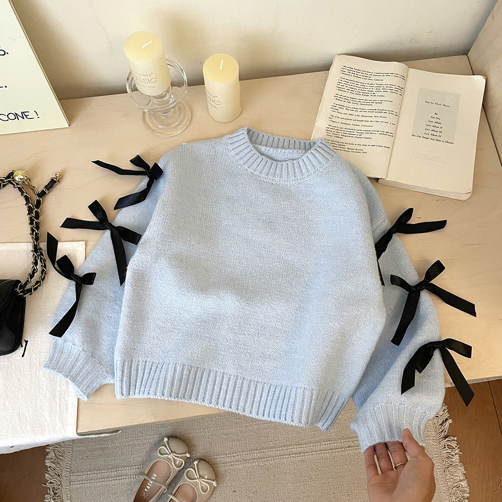 Blusa Infantil de Invierno con Lazos