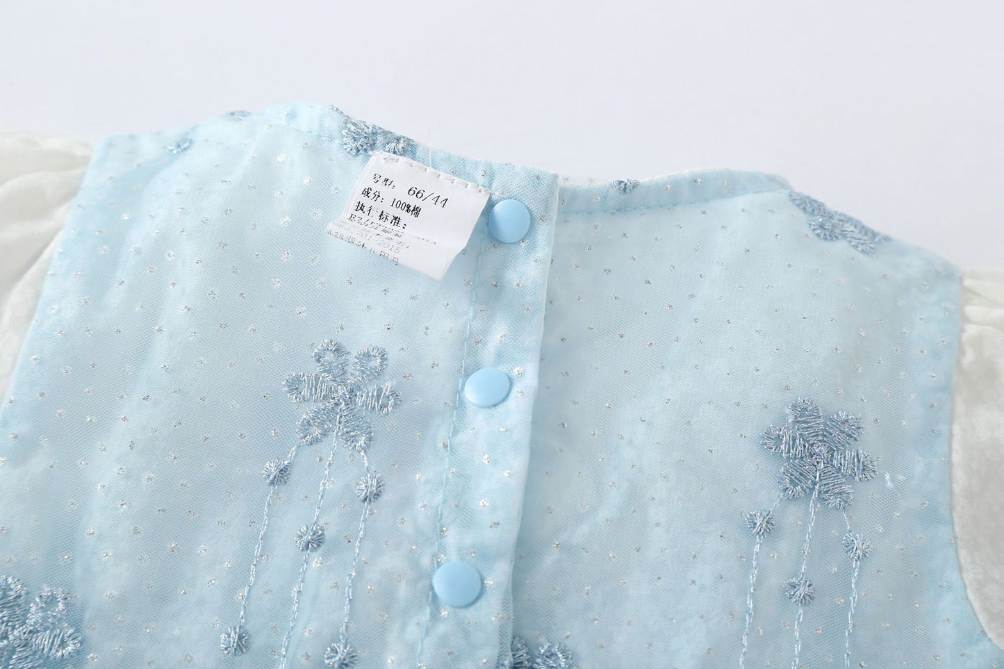 Vestido Infantil con Lazo Brillante