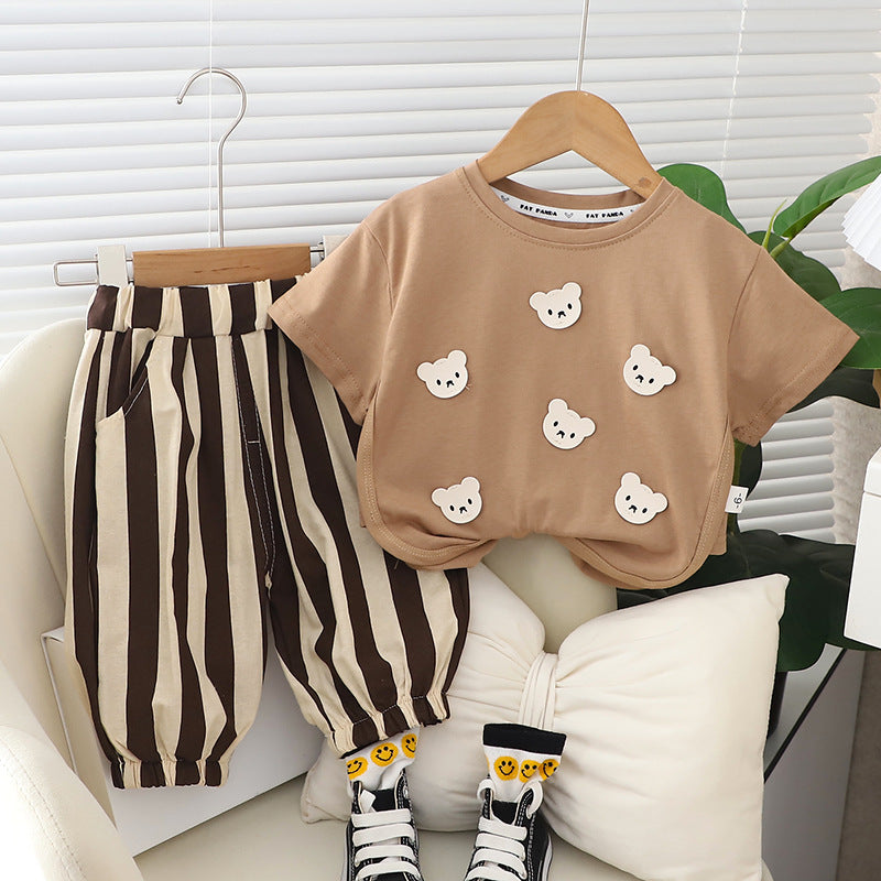 Conjunto Infantil Hombre Osito Rayas