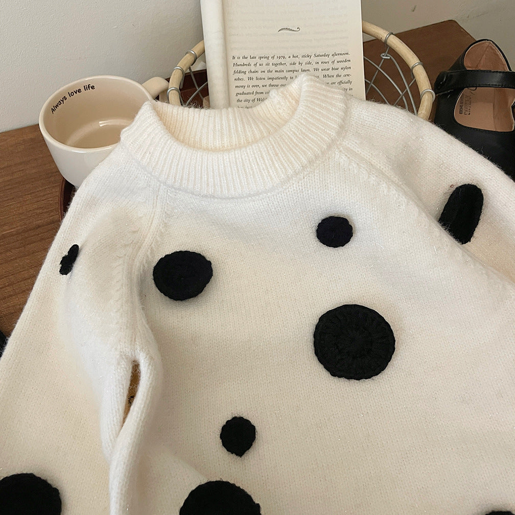 Blusa Infantil de Invierno con Perro en Gorro