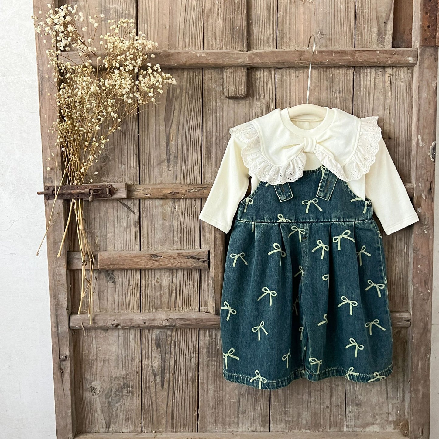 Monos Vaqueros Infantiles Lacinhos