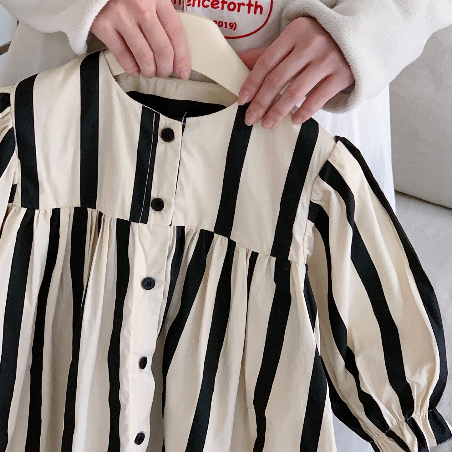 Vestido Infantil de Rayas