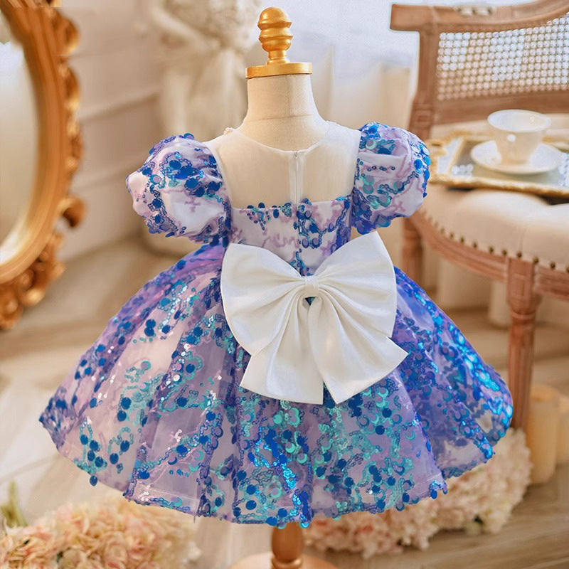 Vestido de Fiesta Infantil de Lentejuelas