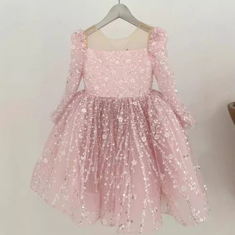 Vestido de Fiesta Infantil Brillante