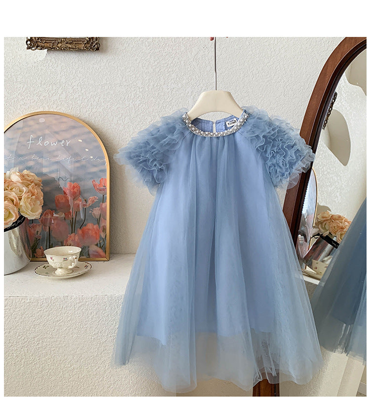 Vestido Infantil Tul Perla