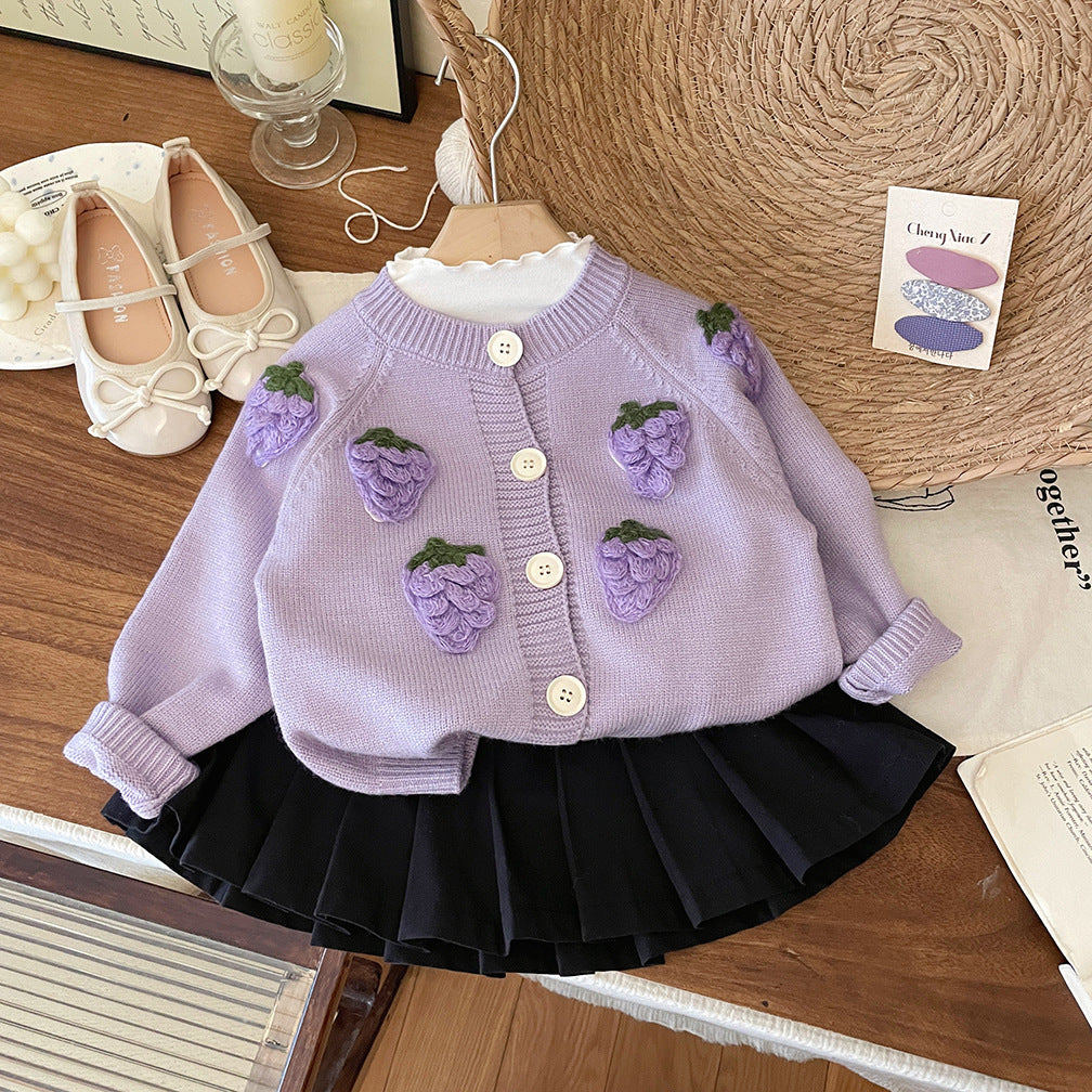 Abrigo de Uvas para Niñas