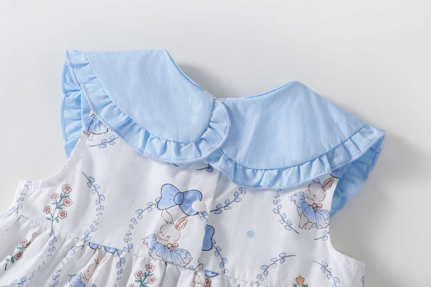 Vestido Infantil Conejita Azul