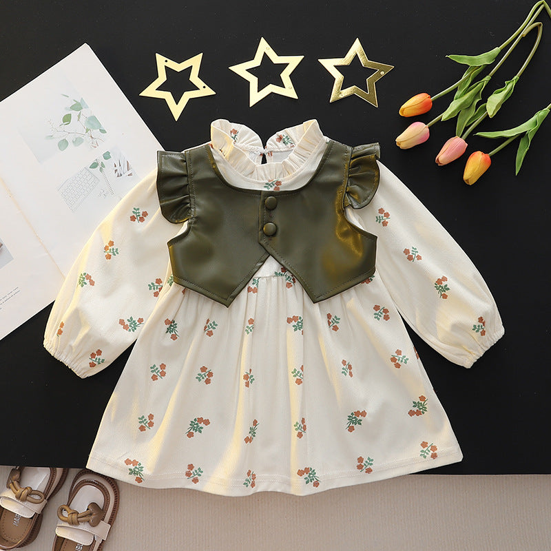 Vestido de Flores para Niños + Chaleco