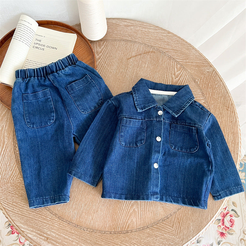 Conjunto Infantil Bolsillos Jeans