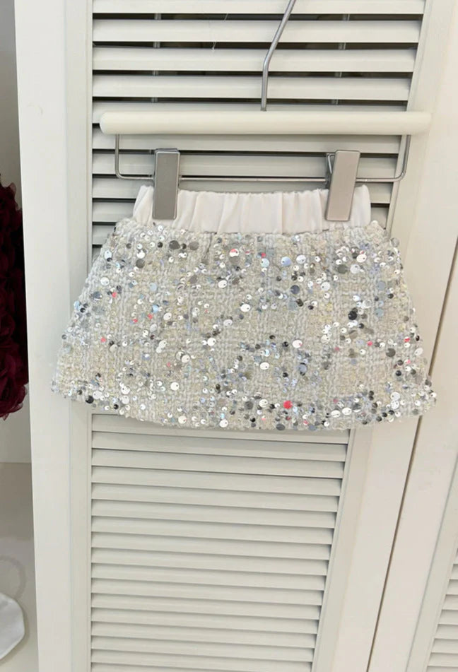 Conjunto de Niña en Plata Brillante