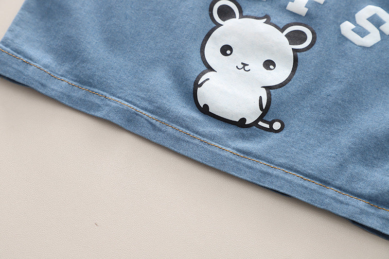 Conjunto de Polo Vaquero Infantil con Animal