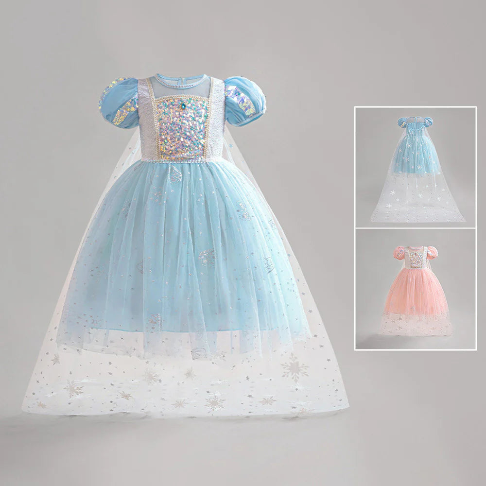 Vestido de Fiesta Infantil Princesa Brillante