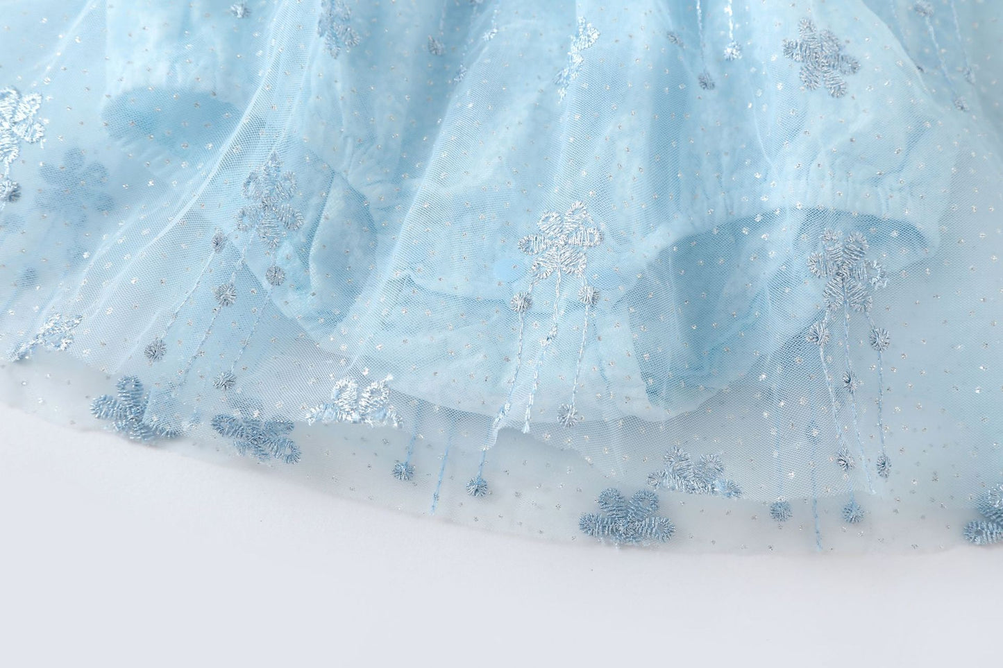 Vestido Infantil con Lazo Brillante