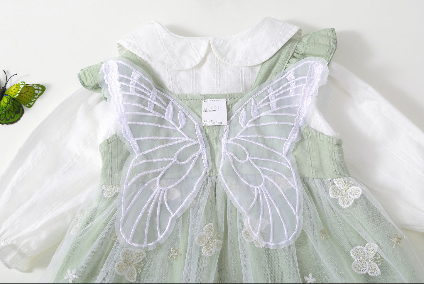 Vestido Infantil Borboletinhas + Chapéu