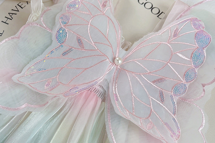 Vestido Infantil Mariposa Degradado