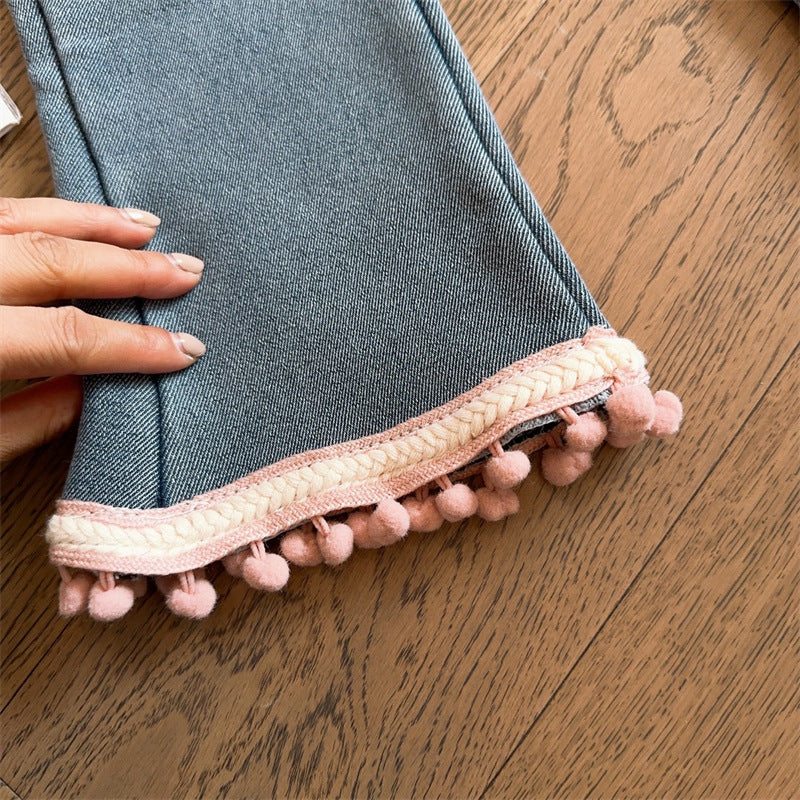 Pantalones para Niñas Con Pompones