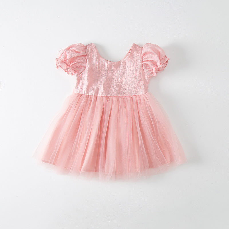 Vestido Infantil Tul Alas Estrellitas