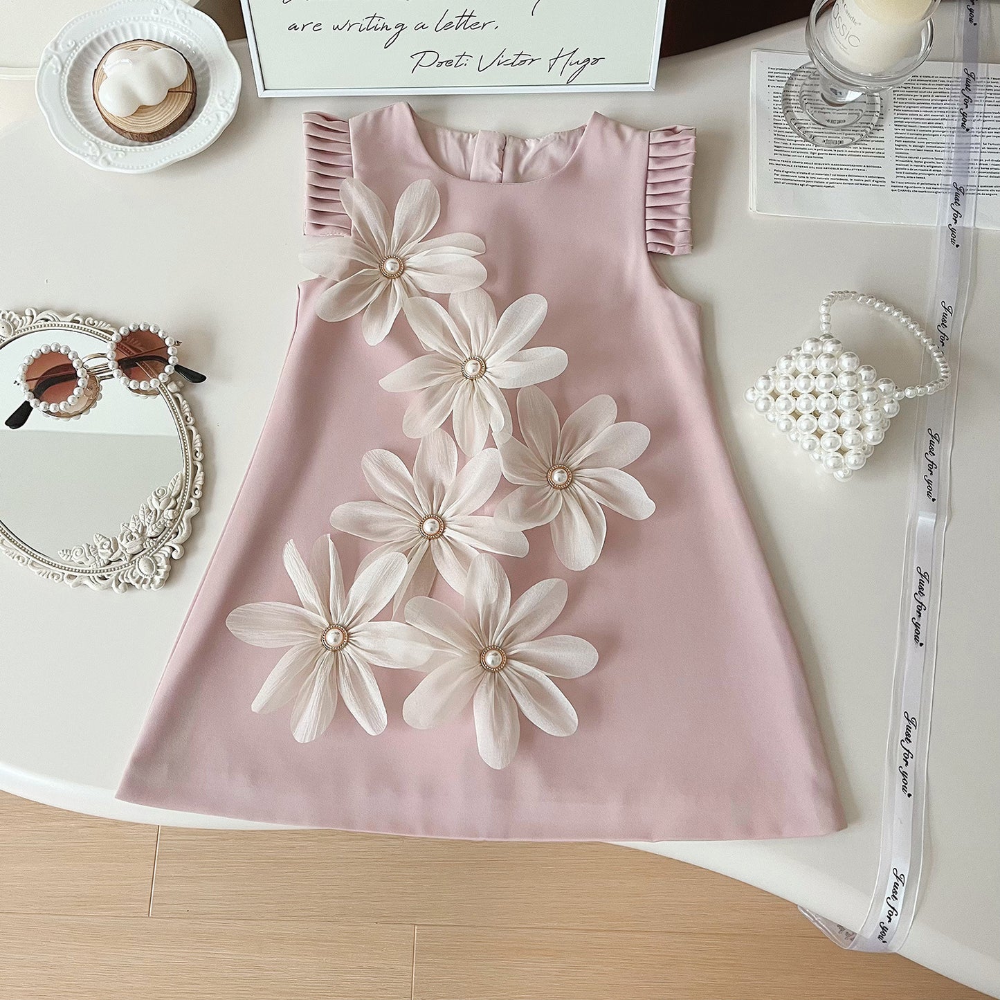 Vestido Infantil de Flores