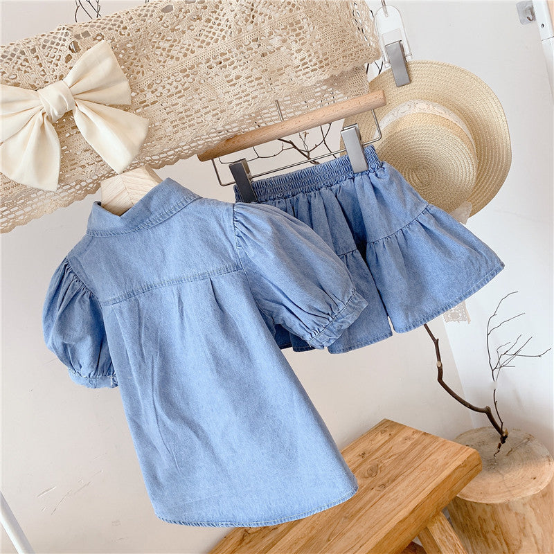 Conjunto Infantil con Bolsillos Jeans