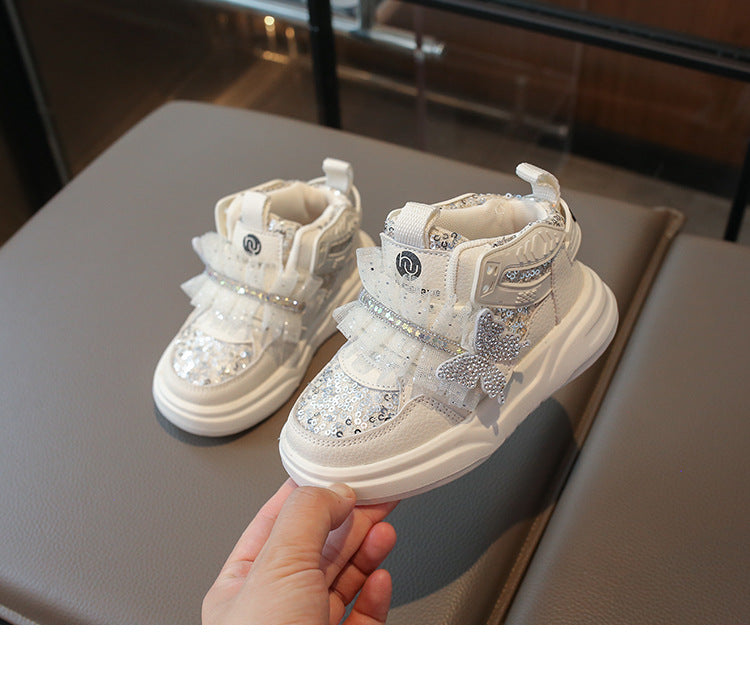 Zapatillas de Niña con Brillo y Tul