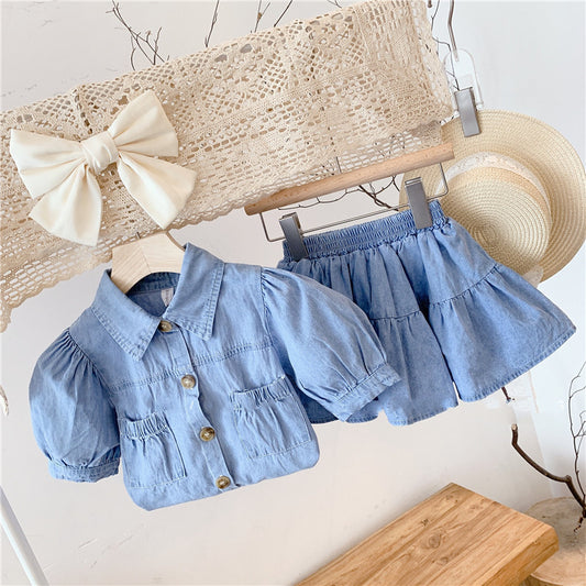 Conjunto Infantil con Bolsillos Jeans