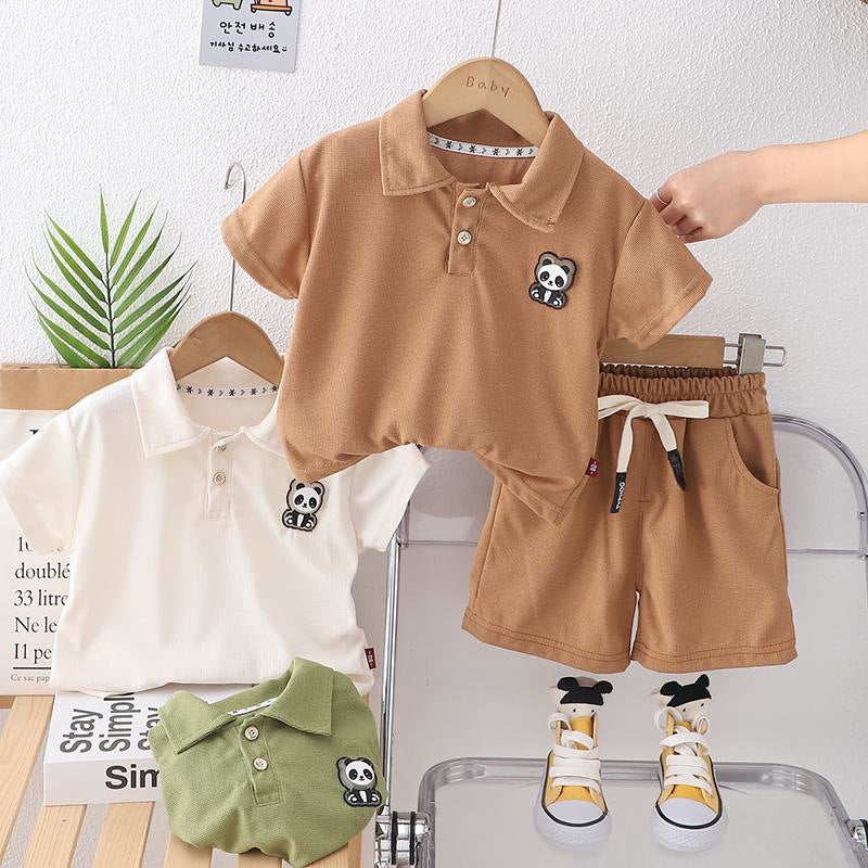 Conjunto de Polo Panda para Niño