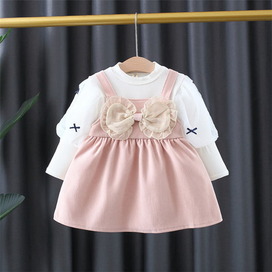 Conjunto de niña con lazo y tul