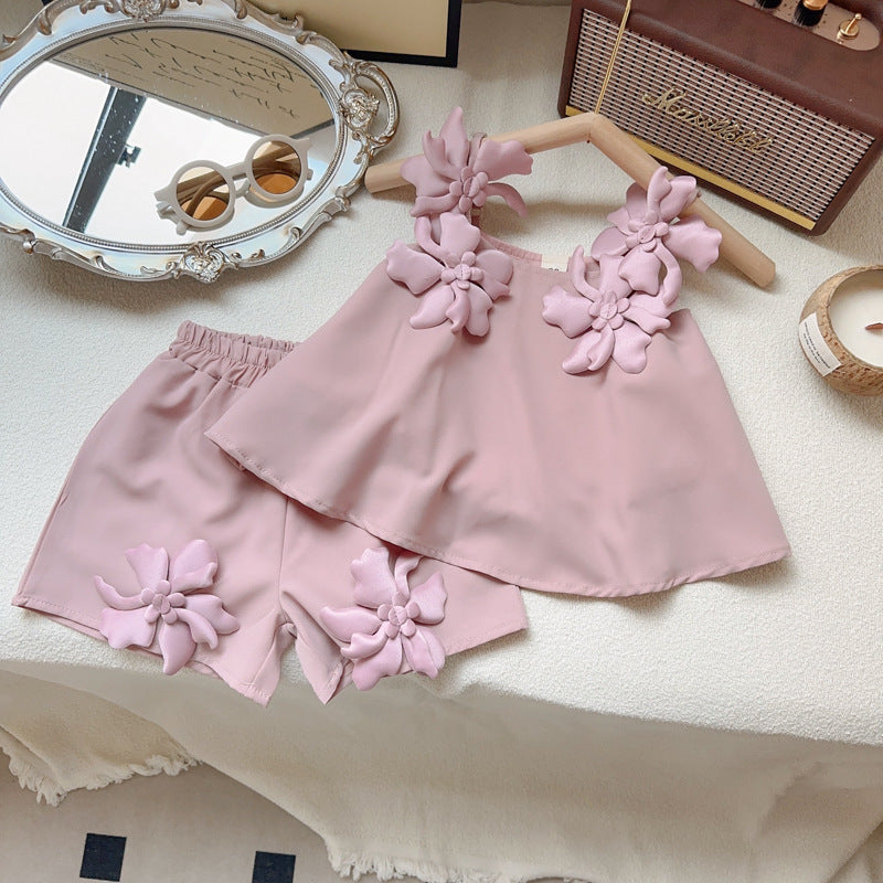 Conjunto Infantil Alcinha Flores