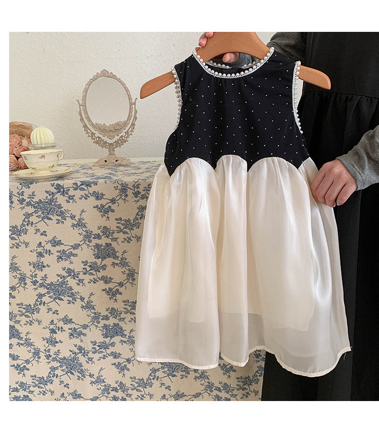 Vestido Infantil de Tul y Color Negro