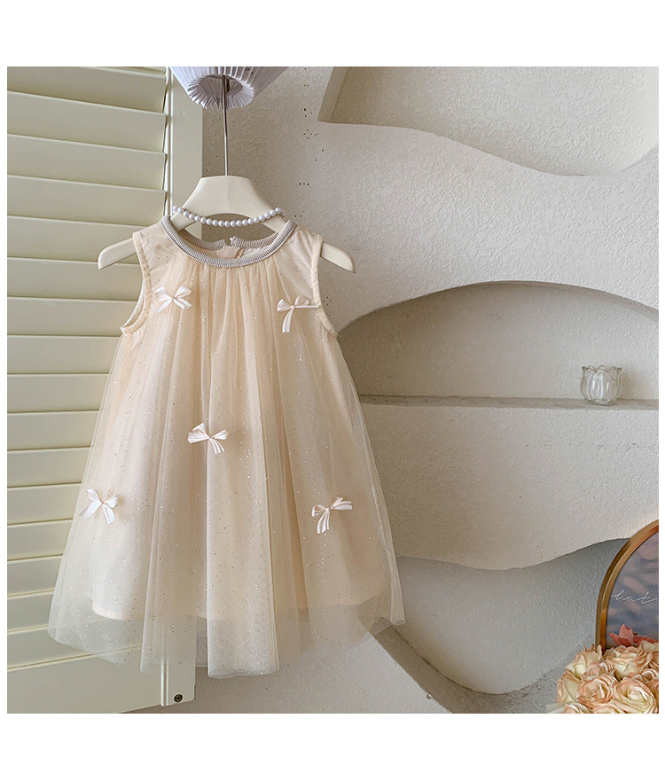 Vestido Infantil de Tul y Encaje