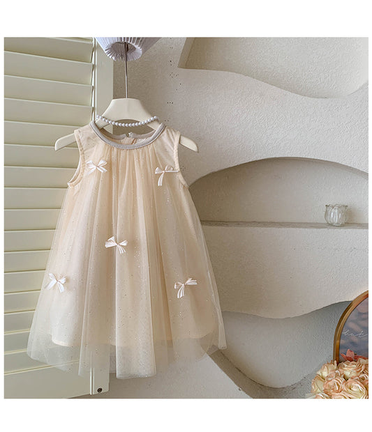 Vestido Infantil de Tul y Encaje