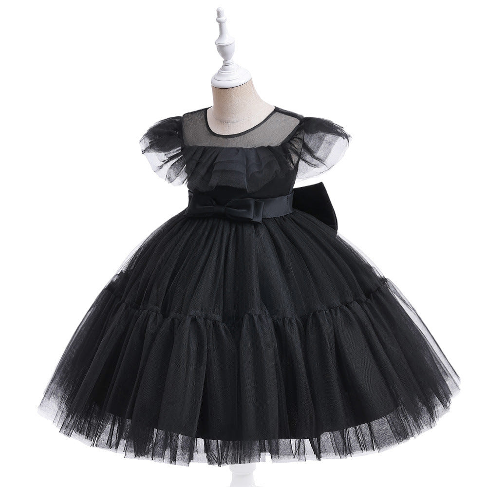 Vestido Infantil de tul Plisado